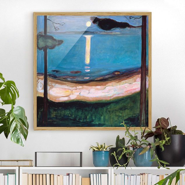 Ekspresjonizm obrazy Edvard Munch - Noc w blasku księżyca