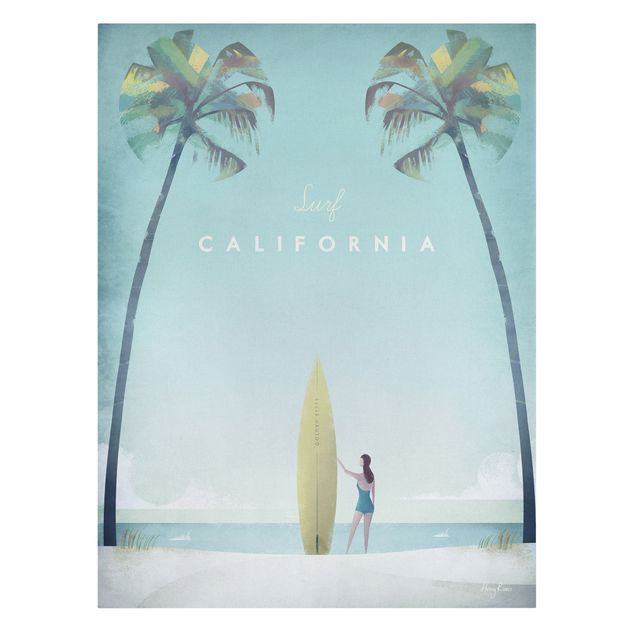 Vintage obrazy Plakat podróżniczy - Kalifornia