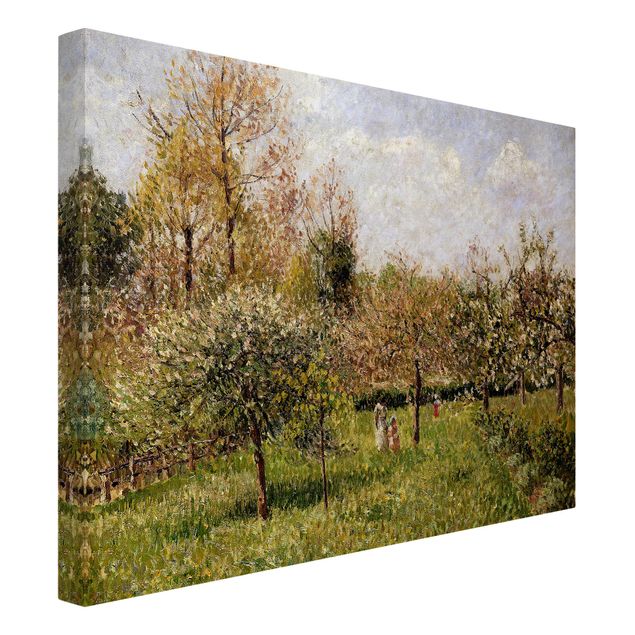 Obrazy impresjonistyczne Camille Pissarro - Wiosna w Eragny