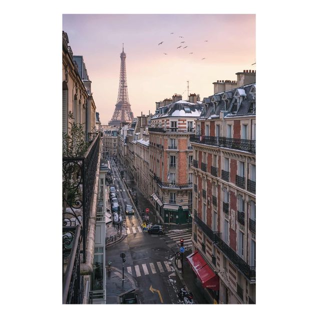 Obrazy paryża Wieża Eiffla o zachodzie słońca
