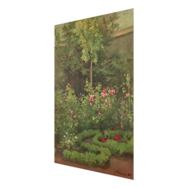Obrazy na szkle portret Camille Pissarro - Ogród różany
