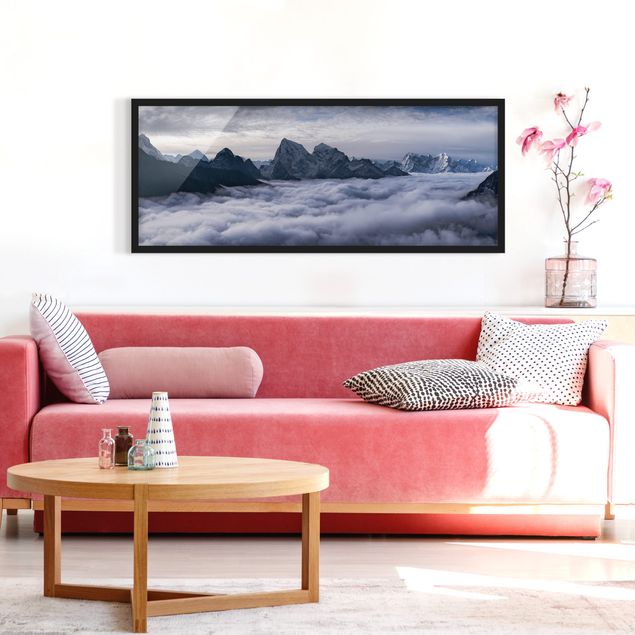 Obrazy w ramie do korytarzu Morze chmur w Himalajach