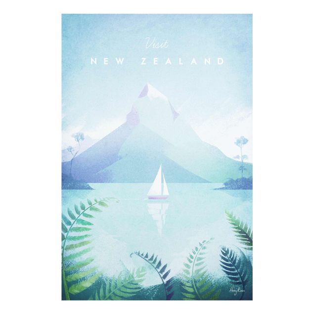 Obrazy na szkle góra Plakat podróżniczy - Nowa Zelandia