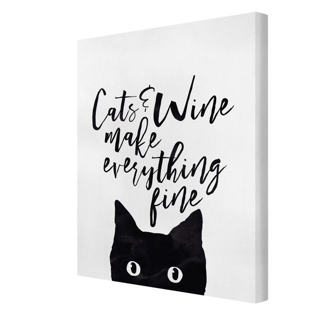 Obrazy powiedzenia Koty i wino sprawiają, że wszystko jest w porządku