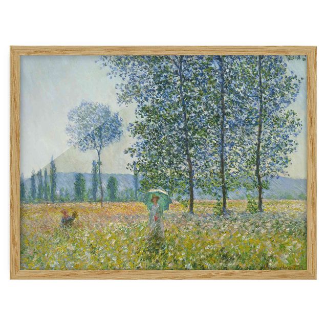Obrazy w ramie krajobraz Claude Monet - Pola na wiosnę