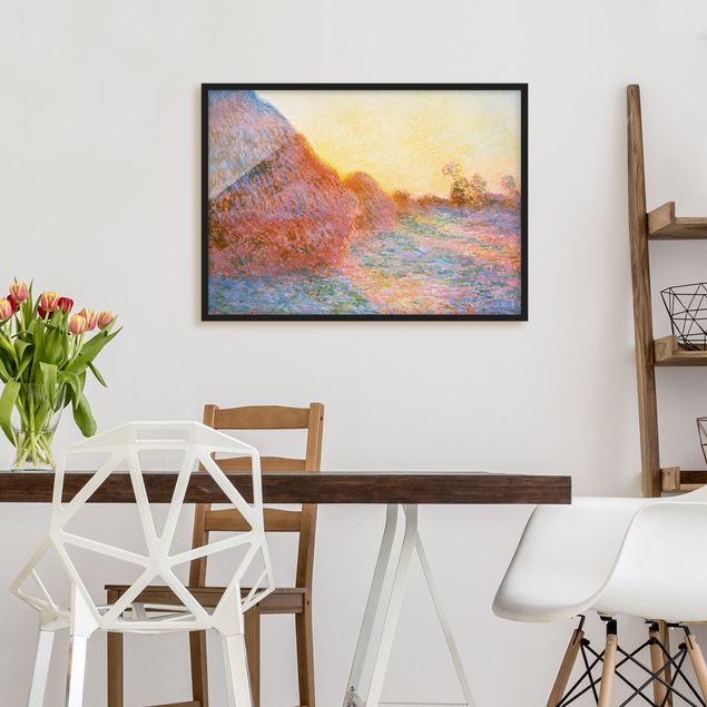 Obrazy w ramie artystyczne Claude Monet - Straw Ricks