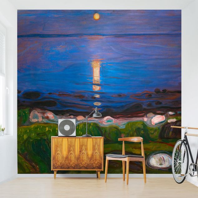 Postimpresjonizm obrazy Edvard Munch - Letnia noc nad morzem