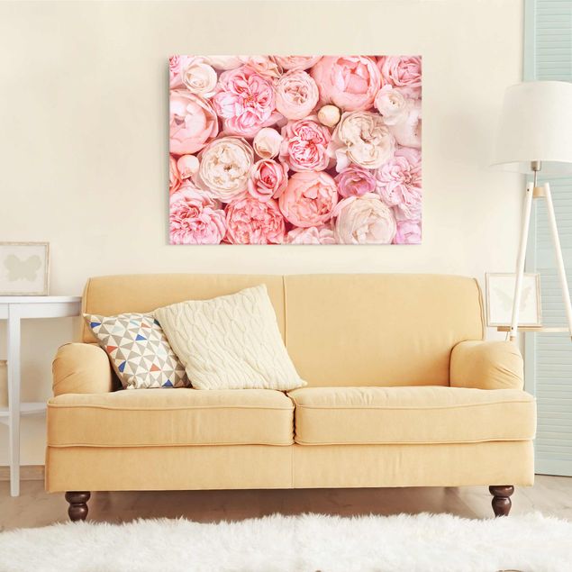 Obrazy na szkle róże Rosy Rosé Coral Shabby