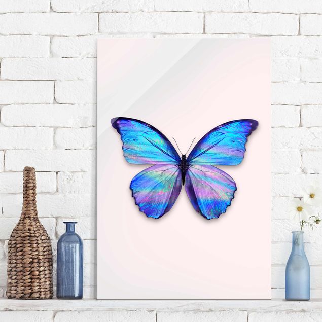 Obrazy nowoczesny Holograficzny motyl