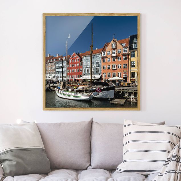 Obrazy w ramie do korytarzu Nr 530 Port w Kopenhadze