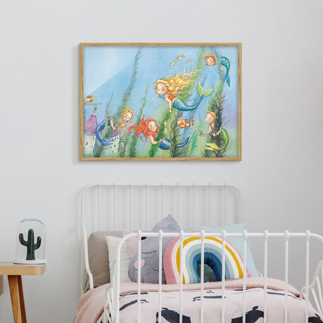 Obrazy w ramie dla dzieci Matilda księżniczka syrenka
