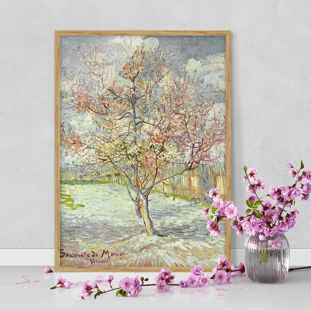 Dekoracja do kuchni Vincent van Gogh - Kwitnące drzewa brzoskwiniowe