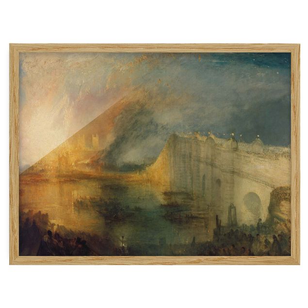 Obrazy w ramie do korytarzu William Turner - Pożar Parlamentu