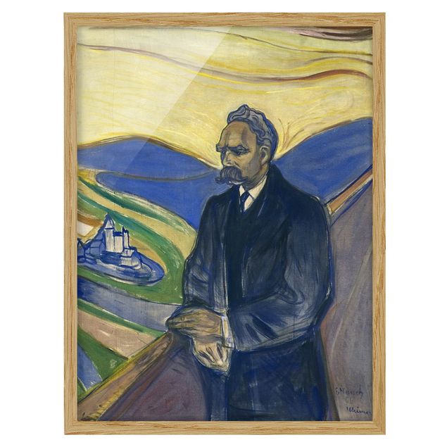 Postimpresjonizm obrazy Edvard Munch - Portret Nietzschego