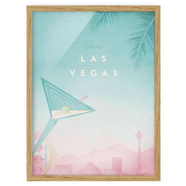Obrazy w ramie do łazienki Plakat podróżniczy - Viva Las Vegas