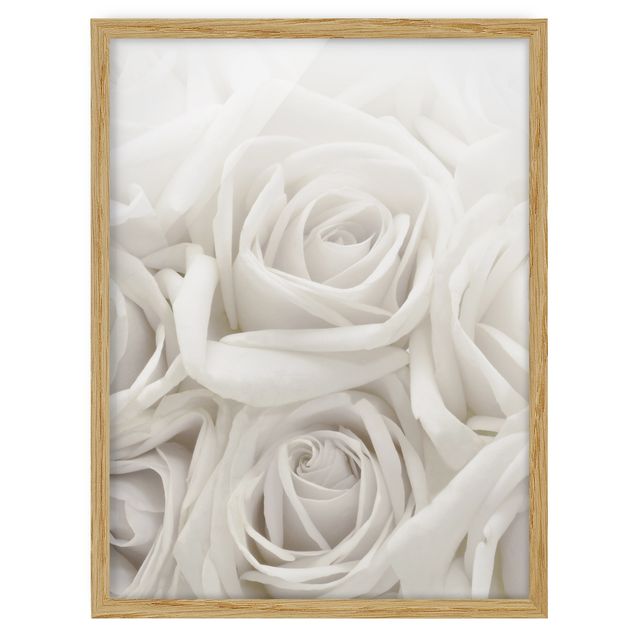 Obrazy w ramie do kuchni Białe róże