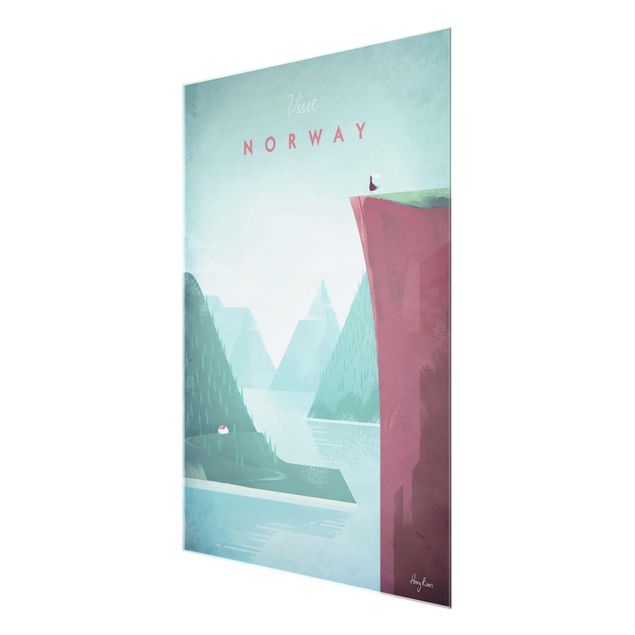 Obrazy do salonu nowoczesne Plakat podróżniczy - Norwegia