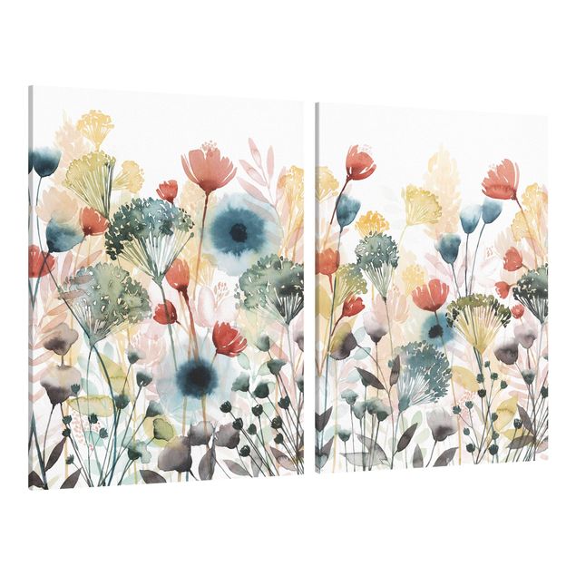 Obrazy kwiatowe Zestaw I "Dzikie kwiaty w lecie