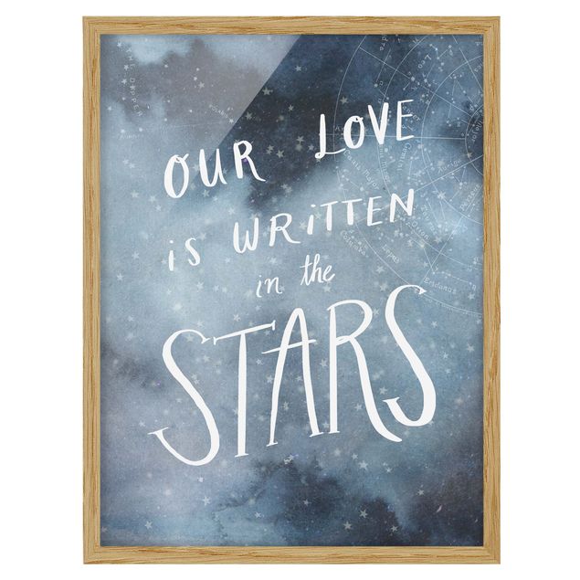 Obrazy w ramie do kuchni Miłość niebieska - Gwiazdy