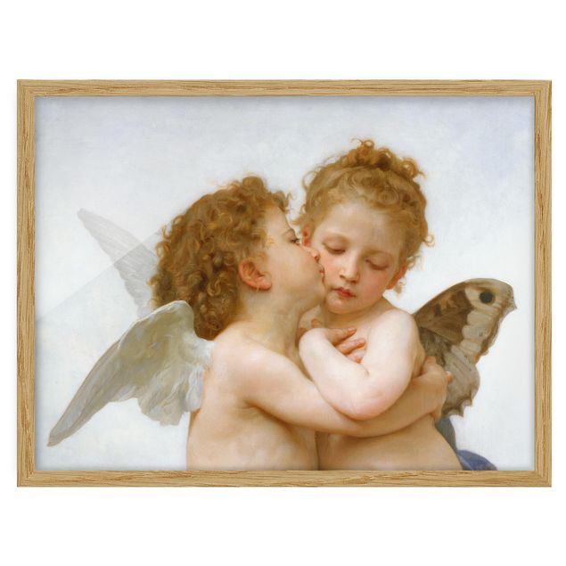Obrazy w ramie do łazienki William Adolphe Bouguereau - Pierwszy pocałunek