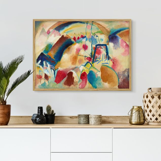 Dekoracja do kuchni Wassily Kandinsky - Pejzaż z kościołem