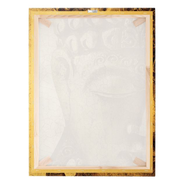 Złoty obraz na płótnie - Budda w stylu vintage