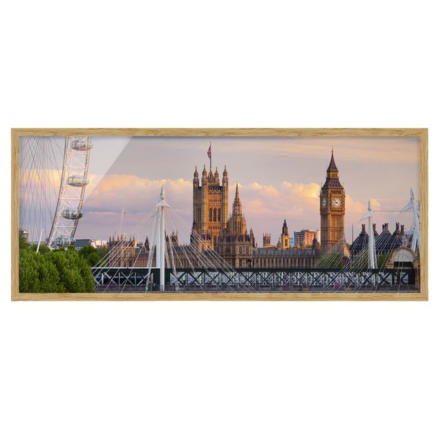 Obrazy w ramie do łazienki Pałac Westminsterski w Londynie