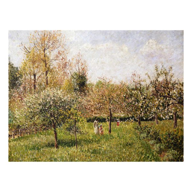 Postimpresjonizm obrazy Camille Pissarro - Wiosna w Eragny