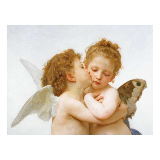 Obrazy na szkle duchowość William Adolphe Bouguereau - Pierwszy pocałunek