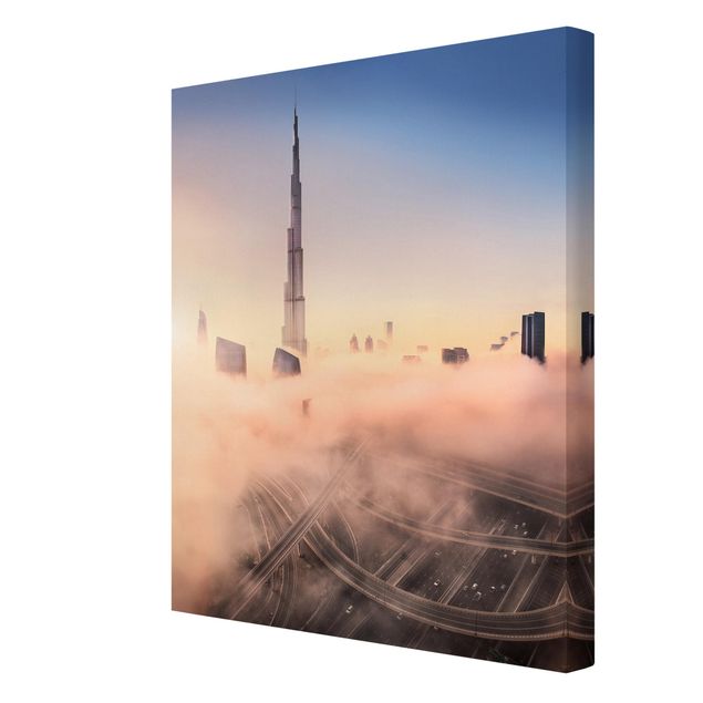 Nowoczesne obrazy Niebiańska panorama Dubaju