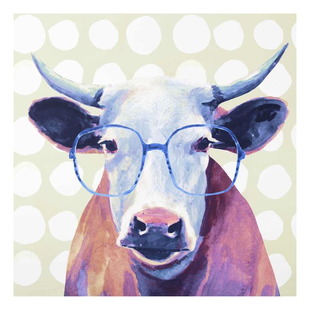 Obrazy ze zwierzętami Brillowane zwierzęta - krowa