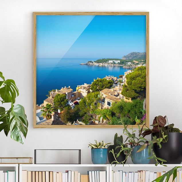Obrazy w ramie krajobraz Cala Fornells na Majorce