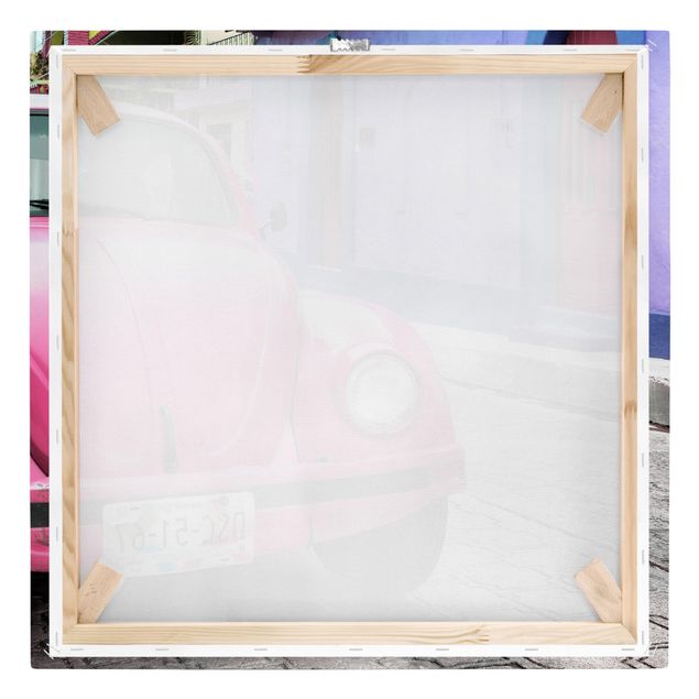 Obrazy Różowy VW Beetle