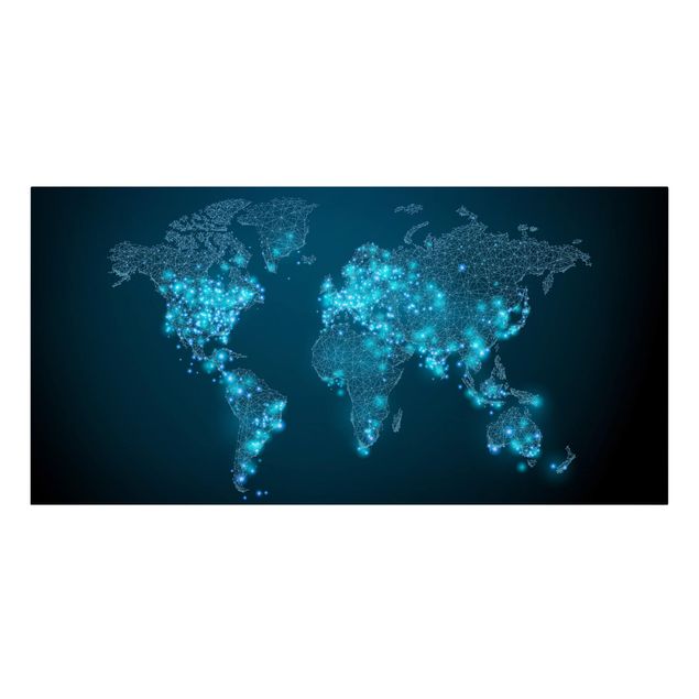 Sbraz mapa swiata Połączony świat Mapa świata