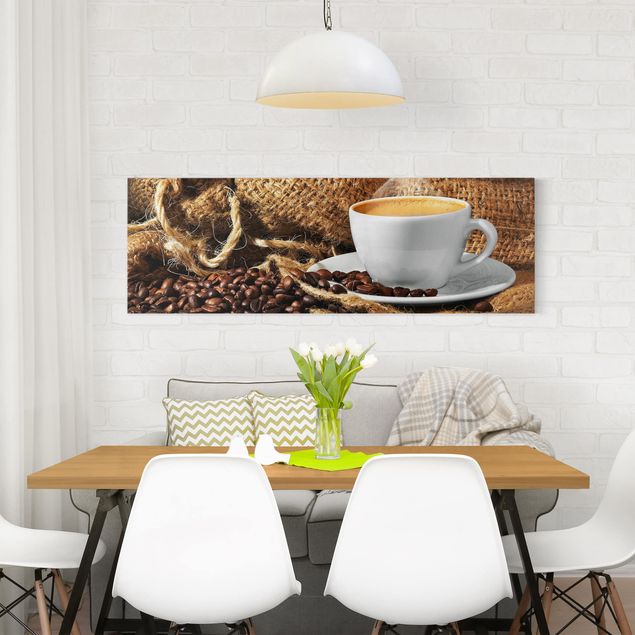 Obrazy z kawą Kawa o poranku