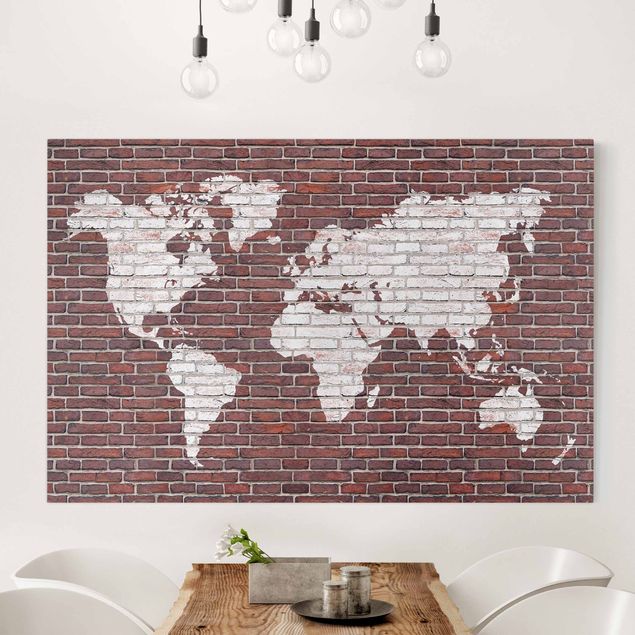 Dekoracja do kuchni Mapa świata Backstone
