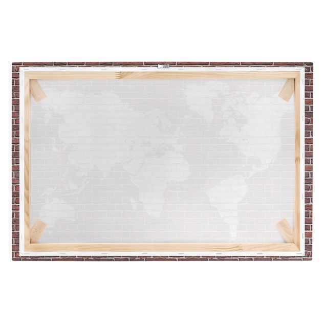 Obrazy drukowane na płótnie Mapa świata Backstone