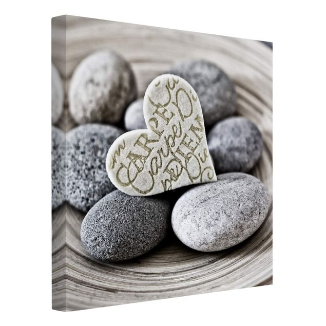 Obrazy miłość Carpe Diem Serce z kamieniami