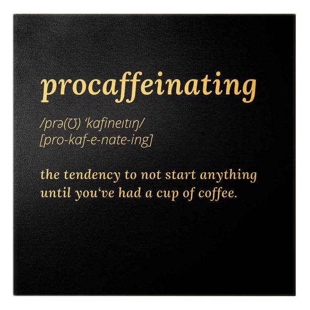 Obraz czarny procaffeinating