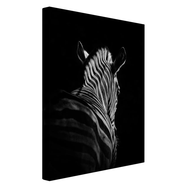Obrazy ze zwierzętami Sylwetka zebry ciemnej