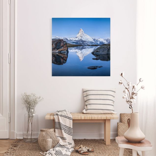 Obrazy Szwajcaria Jezioro Stelli przed Matterhornem