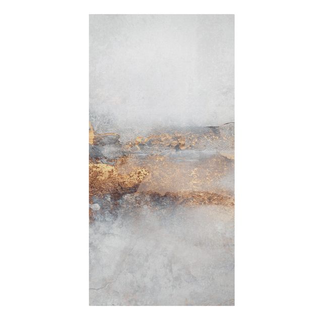Obrazy na płótnie abstrakcja Złoto-szara mgła