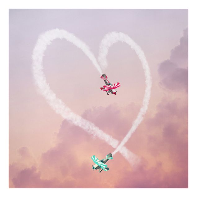 Obrazy artystów Serce z samolotami