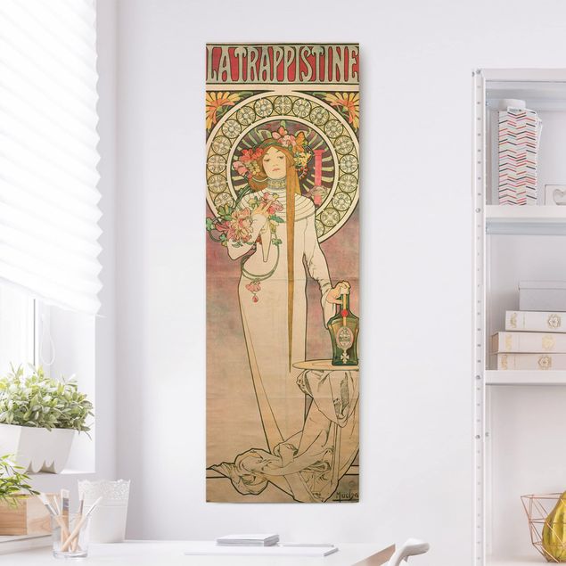 Art deco obrazy Alfons Mucha - Plakat reklamowy La Trappistine
