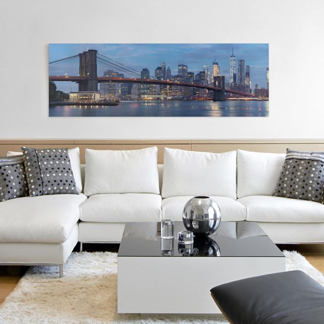 Obrazy do salonu Most Brooklyński Manhattan Nowy Jork