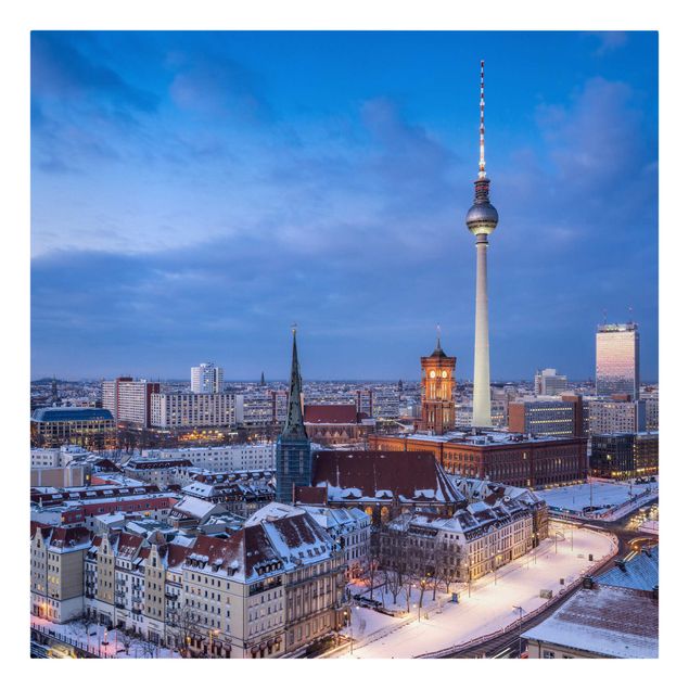 Obrazy nowoczesne Śnieg w Berlinie