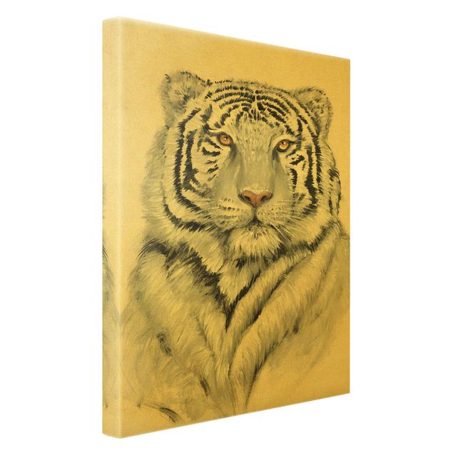 Obrazy na płótnie zwierzęta Portret białego tygrysa II