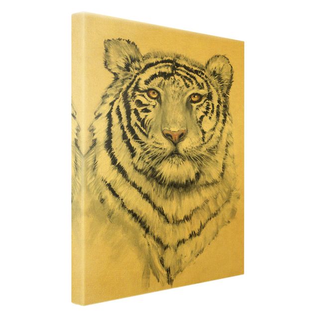 Obrazy na płótnie zwierzęta Portret białego tygrysa I