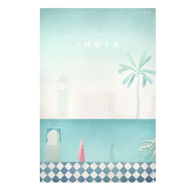 Obraz vintage Plakat podróżniczy - Indie