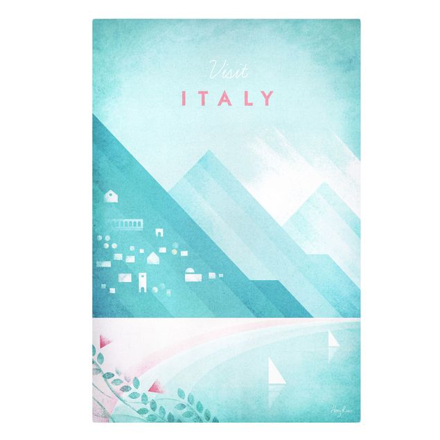 Obrazy z górami Plakat podróżniczy - Włochy